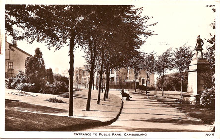 Entrance to Public Park - Cirac 1935 - Card date 1940 - Holmes Real Photo Series No.6 - Herald Series